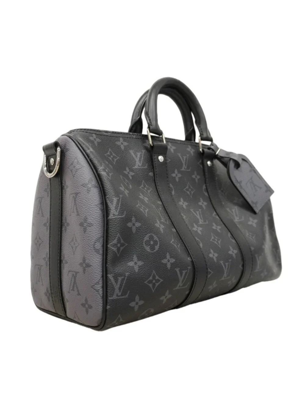 Louis Vuitton Handbag Monogram Eclipse Reverse Keepall Bandouliere 35 Black